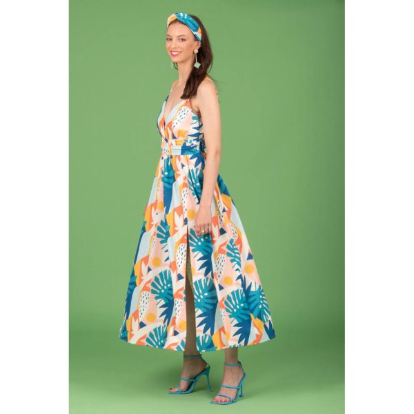 Φόρεμα τιράντα tropical